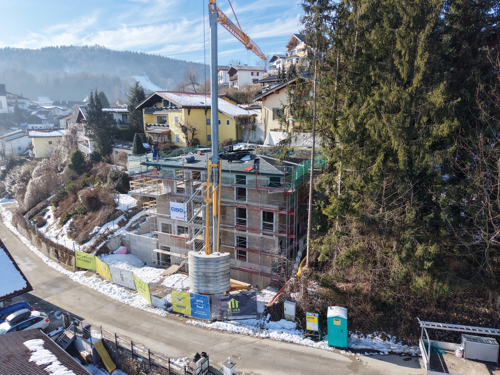 Rohbau eines Wohnhauses in Salzburg Umgebung als Beispiel für professionelle Bauleitung und Bauprojektmanagement von SCURA Bau
